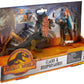 Mattel Jurassic World Dominion Human and Dino Pack, Claire & Dilophosaurus Action Figure Toys and Accessories
