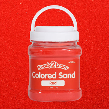 READY 2 LEARN Colored Sand | Red | 2.2 lbs | Play Sand for Kids | Perfect for Arts and Crafts, Sensory Bins, Wedding Decorations and Vase Filler
