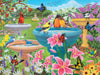 Bits and Pieces - Large 500 Piece Jigsaw Puzzle for Adults - ‘Birdbath Haven’ - Jigsaw Puzzle by Artist Kathy Bambeck, Completed Puzzle Size: 18" x