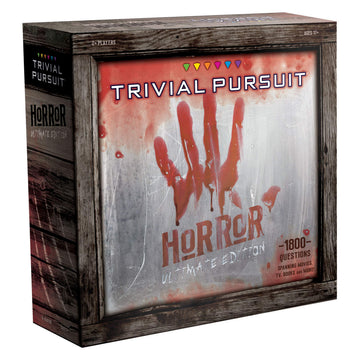 Trivial Pursuit Horror Ultimate Edition | Trivia Game Featuring 1800 Questions from Classic Films & Books | Collectible Trivia Board Game for Fans