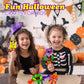 4E's Novelty Halloween Crafts for Kids (4 Pack) Silly Monsters Foam Magnet Fall Crafts Bulk, Halloween Party Activities