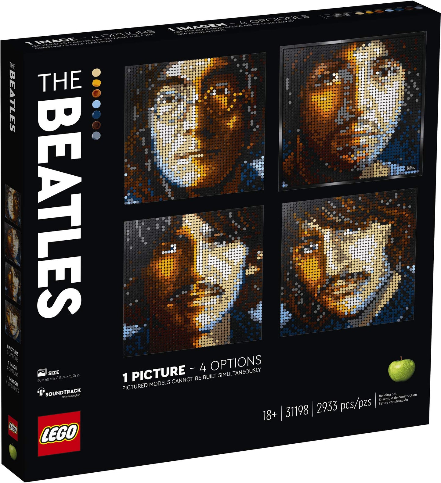 LEGO Art The Beatles 31198 Collectible Building Kit; an Inspiring Art Set for Adults That Encourages Creative Building and Makes a Great Gift for