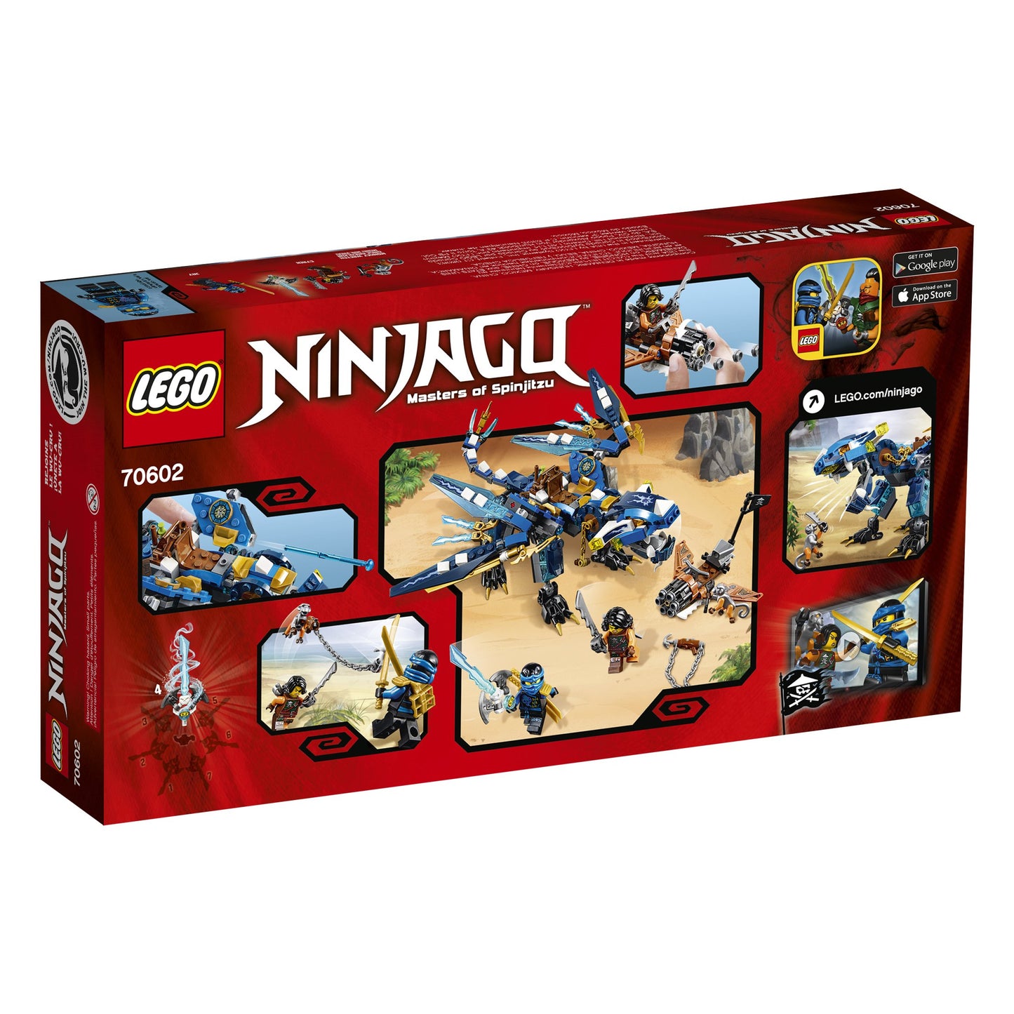 LEGO Ninjago Jay's Elemental Dragon 70602 Building Kit (350 Piece)