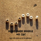 NOAHWOOD Fingerboards PRO Parts Handmade Wheel (Anti-Fake Black Logo can be Erased) White ii 4 Pcs