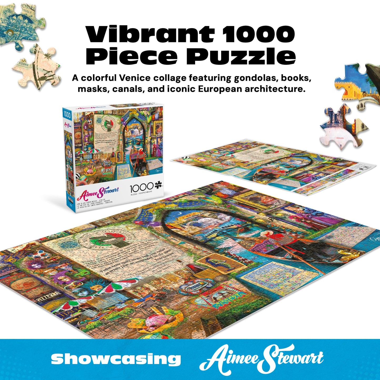 Buffalo Games - Life is an Open Book Venice - 1000 Piece Puzzle