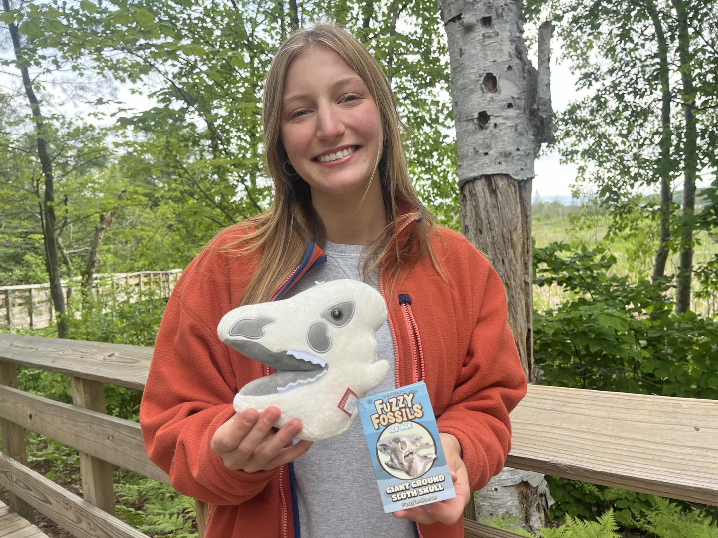 Fuzzy Fossils Sloth Stuffed Animal, Ground Sloth Plush, Sloth Toy, Ice Age Toys, Sloth Gifts, Dinosaur Pillow, Paleontologist Gifts, Prehistoric
