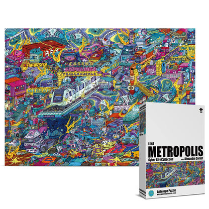 Antelope - 1000 Piece Puzzle for Adults, Cyber City Lima Metropolitan Jigsaw Puzzles 1000 Pieces, Latin America Peru Puzzle, High Resolution, Matte