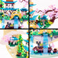 RUUQRUU 4288 PCS Cherry Blossom Tree Building Set for Adults Teens?Chinese Moon Palace Architecture Model?Micro Japanese Sakura Tree House, Mini