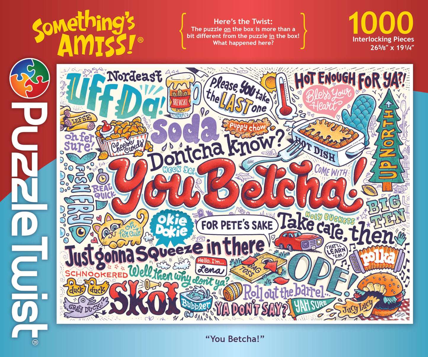 PuzzleTwist 1000 Piece Jigsaw Puzzle - You Betcha - Something’s Amiss