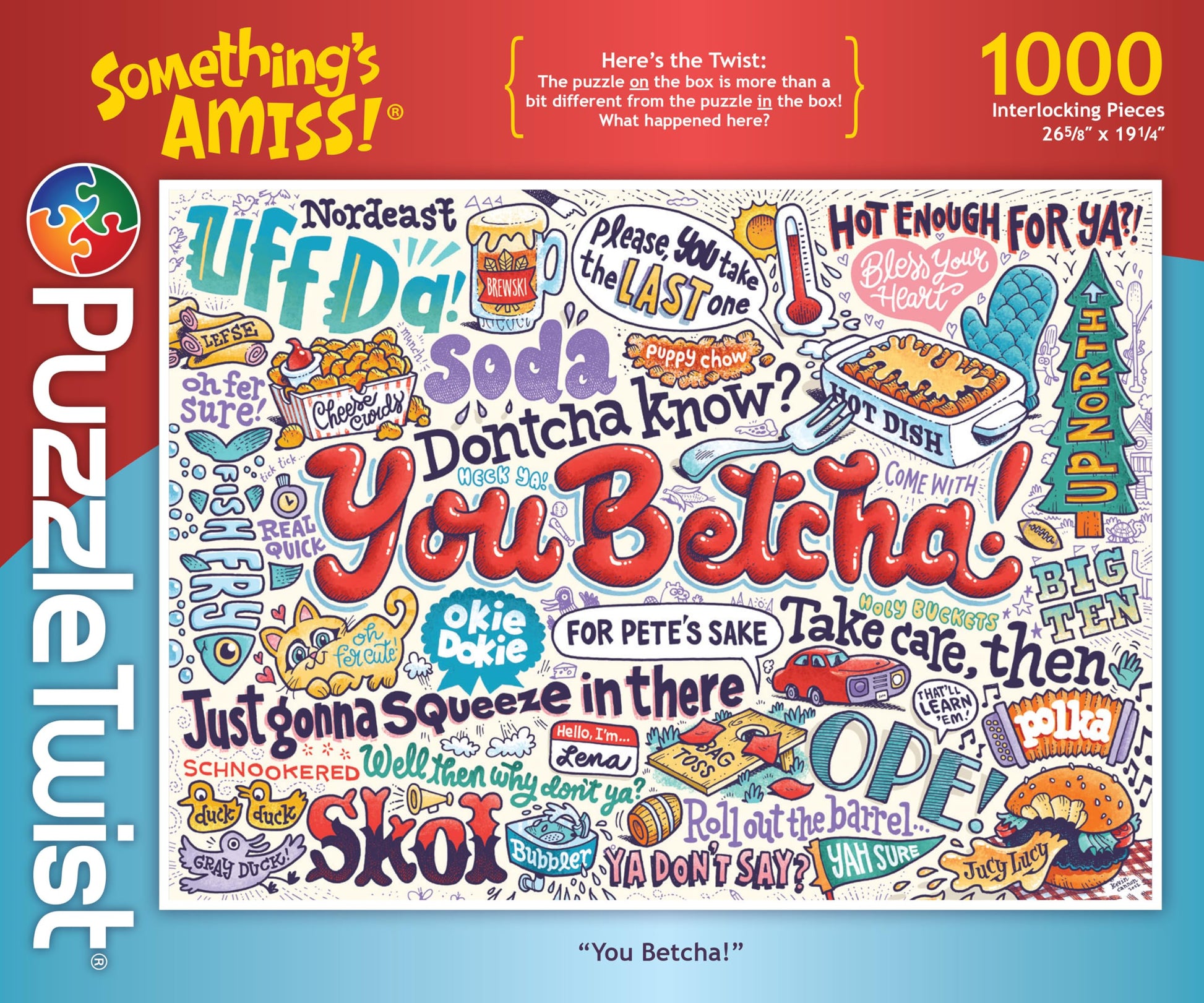 PuzzleTwist 1000 Piece Jigsaw Puzzle - You Betcha - Something’s Amiss