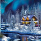 Masterpieces 500 Piece Glitter Christmas Jigsaw Puzzle - Northern Lights - 15"x21"
