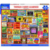 White Mountain 1000 Piece Jigsaw Puzzle Funny Quote, Things I Have Learned