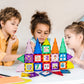 PicassoTiles Magnetic Building Blocks with Tiles and Click-in Educational Graphic Arts Magnet Construction Toy Set STEM Learning Playset Child Brain