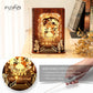 FUNPOLA Alice in Wonderland 3D Puzzle Nightlight - DIY 3D LED Book Lamp - 3D Wood Puzzles Décor Lamp for Adults