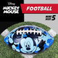 Disney Mickey Mouse Youth Football, Silhouettes Design Small Mini Peewee Football for Kids, Size 5, Blue