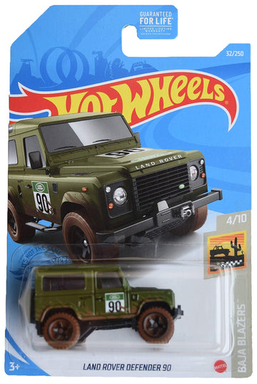 Hot Wheels Land Rover Defender 90, [green] 32/250 Baja Blazers 4/10
