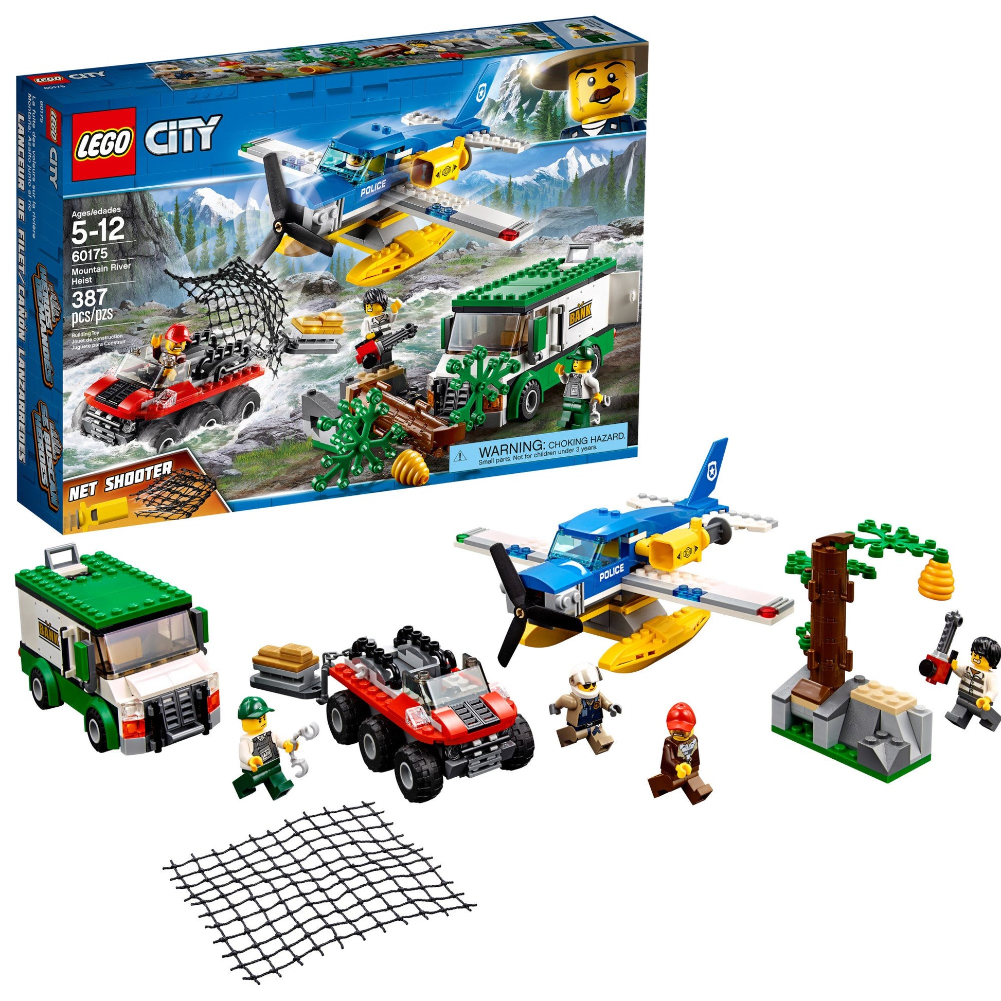 LEGO City Mountain River Heist 60175 Building Kit (387 Piece)