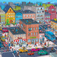Masterpieces 100 Piece Family Jigsaw Puzzle for Kids - 101 Things to Spot in Town - 14"x19"