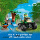 LEGO City ATV and Otter Habitat, 60394 Off-Roader Quad Bike Toy Car for Kids Age 5 Plus, Animal Playset with Wildlife Figures, Learning to Build