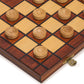 Checkers Set in Folding Wooden Case - 100 Playing Field - 15-1/2''