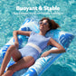 SLOOSH 2-Pack Inflatable Pool Floats Mat - XL Pool Floaties Adults Size with Headrest, Sun Tanning Raft Lake Beach Swimming Pool Party Toys Floating
