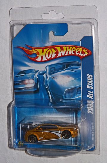 Hot Wheels 2008 047 All Stars Honda Civic SI Gold 2008 47 1:64 Scale