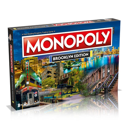 Monopoly Board Game Brooklyn Edition: 2-6 Players Family Board Games for Kids and Adults, Board Games for Kids 8 and up, for Kids and Adults, Ideal