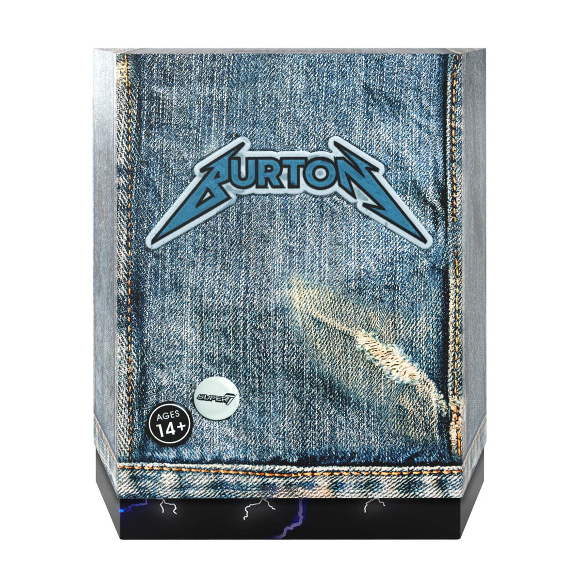 Super7 ULTIMATES! Cliff Burton - 7" Action Figure with Accessories Heavy Metal Collectibles and Retro Toys