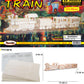 Puzzled 3D Puzzle Train Wood Craft Construction Model Kit, Fun Unique & Educational DIY Wooden Toy Assemble Unfinished Craft Hobby Classic Train