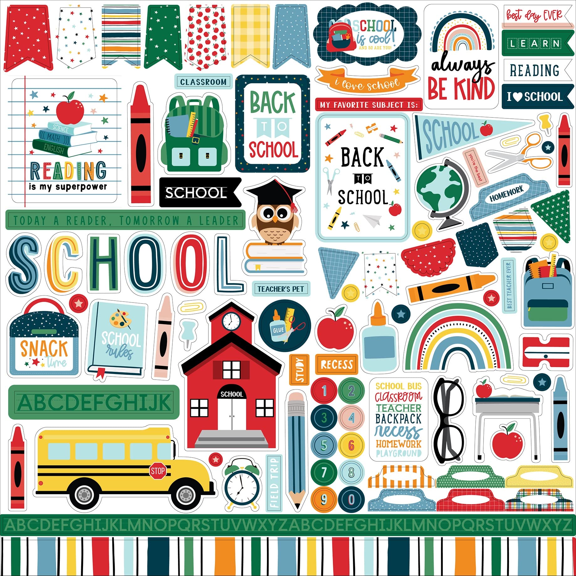 Echo Park Paper Co. First Day of School Element Sticker