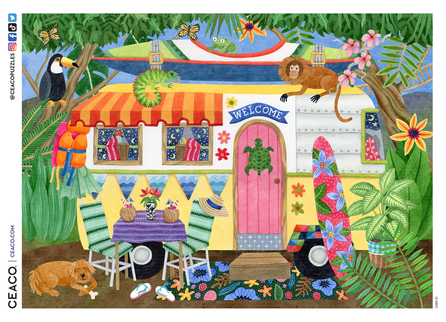 Ceaco - Costa Rica - 500 Large Piece Jigsaw Puzzle for Adults