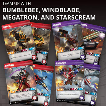 Transformers TCG: Bumblebee Vs. Megatron 2-Player Starter Set | 1 Ready-to-Play Deck | 44 Cards Incl. Bumblebee
