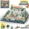 kvsju Architecture Acropolis Castle, Famous Landmark Architecture Athenian Acropolis Building Block Sets, Collectible Exhibition Model for Children