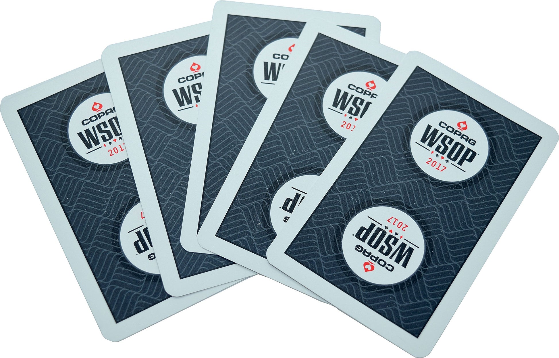 WSOP Set of 2 Authentic Decks Dealt at 2017 Used Copag Plastic Playing Cards Bridge Standard Index