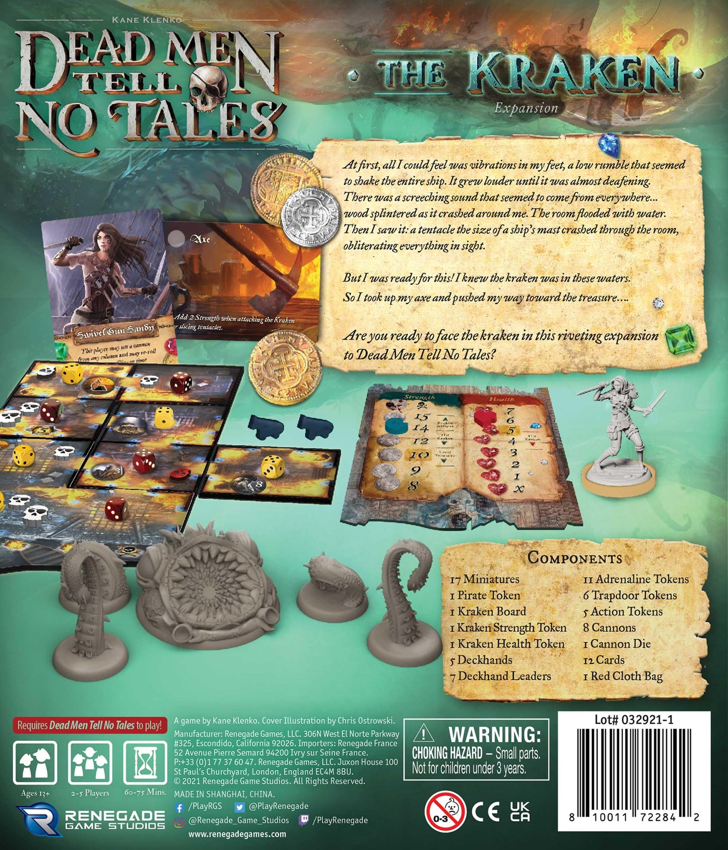 Renegade Games Studios Dead Men Tell No Tales: The Kraken Expansion