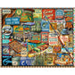 White Mountain 1000 Piece Jigsaw Puzzle Vintage Fish Signs, I Love Fishing