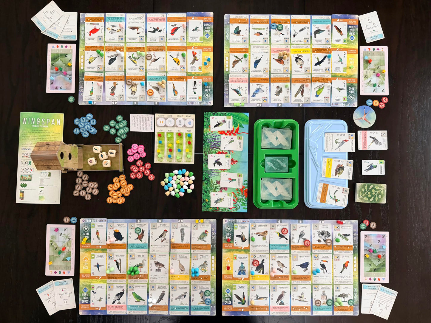 Stonemaier Games: Wingspan Americas Expansion by Elizabeth Hargrave | Add to Wingspan | Includes Small Hummingbird Cards with New Mechanism, 111