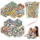 SZXYCZL Hard Mode Oversize Miniature Scene 2 Sets DIY 3D Stickers Scene Book Multiple Scenarios, Make You Own Mini Chinese House Sticker Therapy