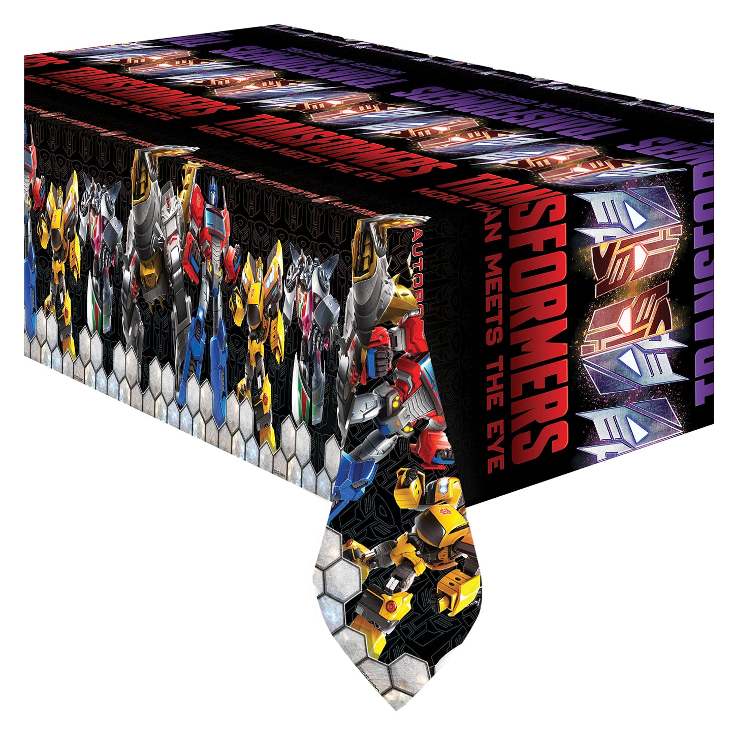 Treasures Gifted Officially Licensed Transformers Birthday Party Supplies - Pack of 3 Tablecloth for Birthday 54 x 108 Inches - Transformers Party