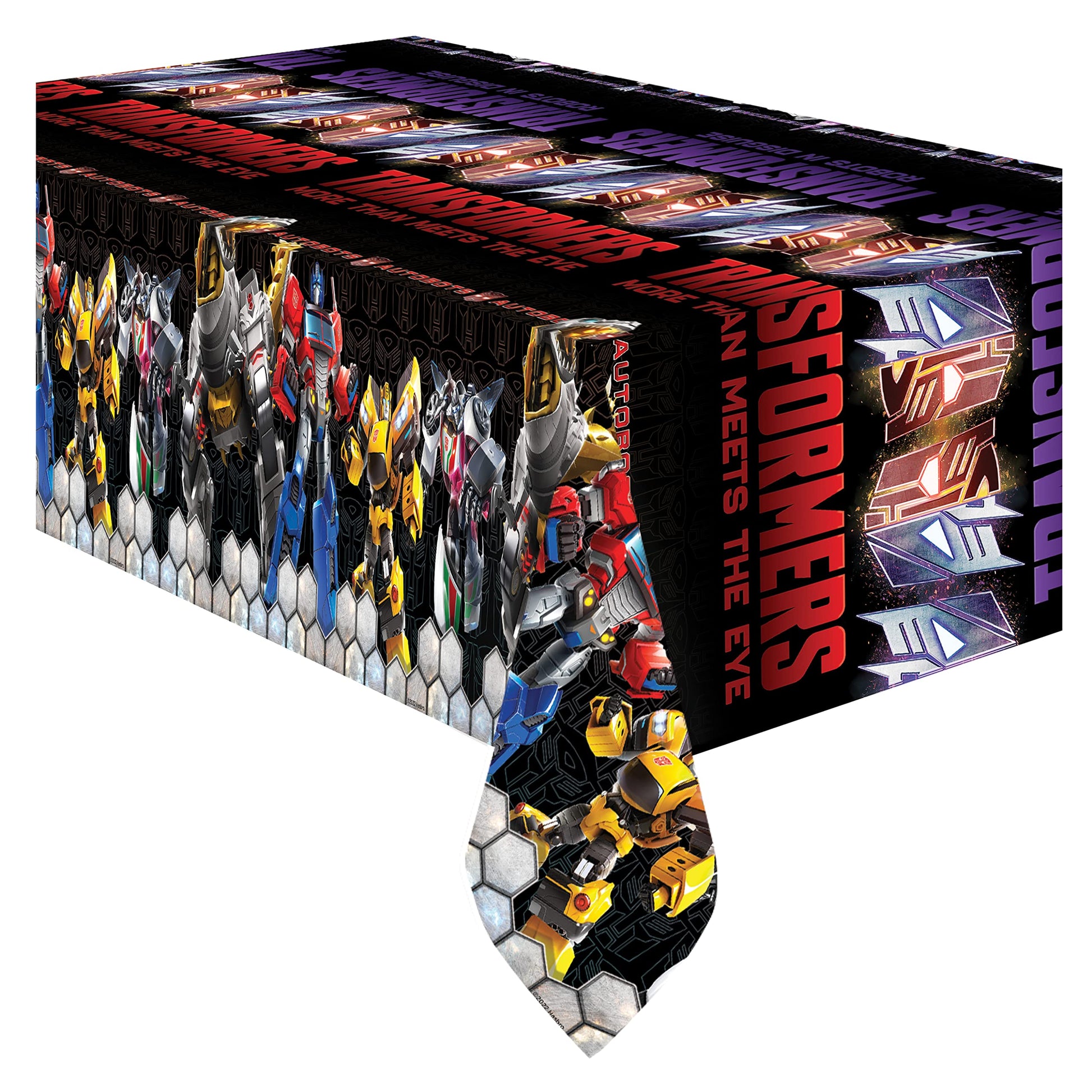 Treasures Gifted Officially Licensed Transformers Birthday Party Supplies - Pack of 3 Tablecloth for Birthday 54 x 108 Inches - Transformers Party