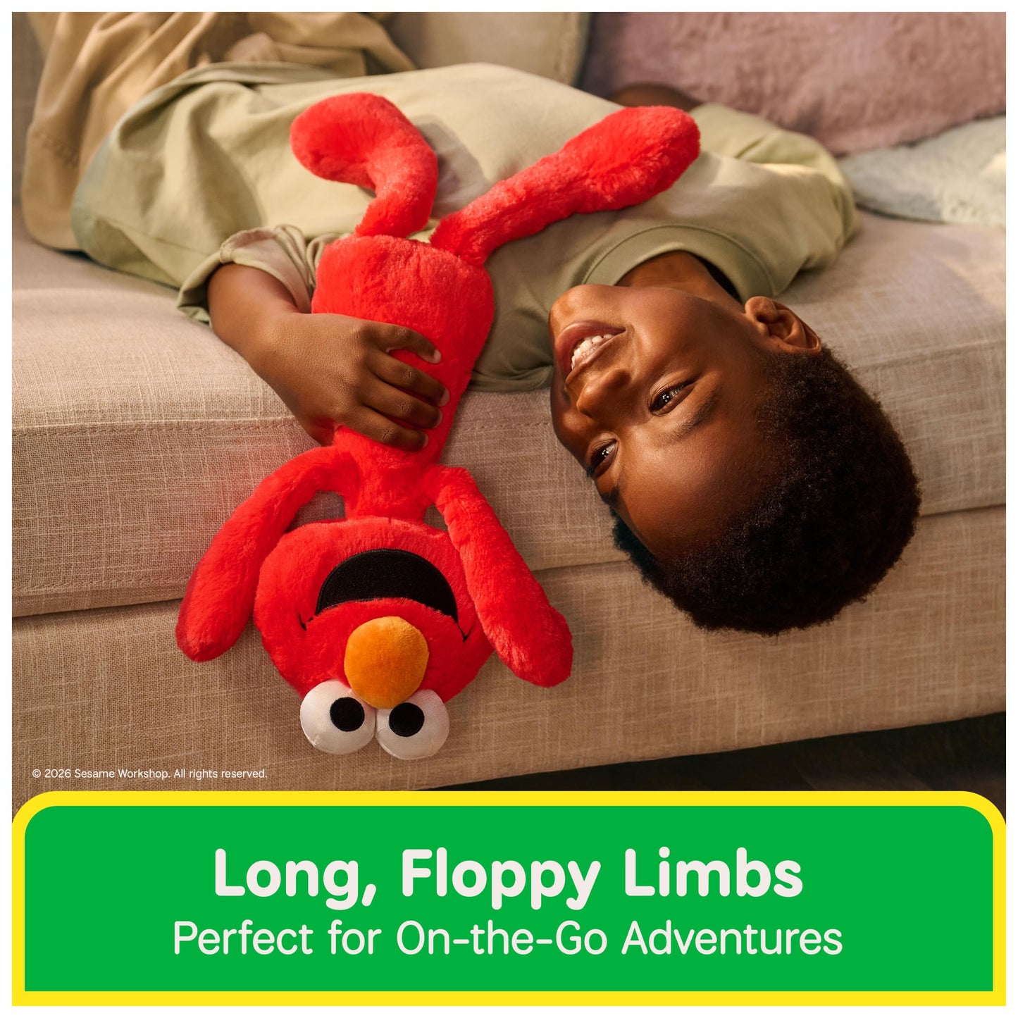 GUND Sesame Street Elmo Toothpick 15-Inch Floppy Plush Toy for Ages 1+