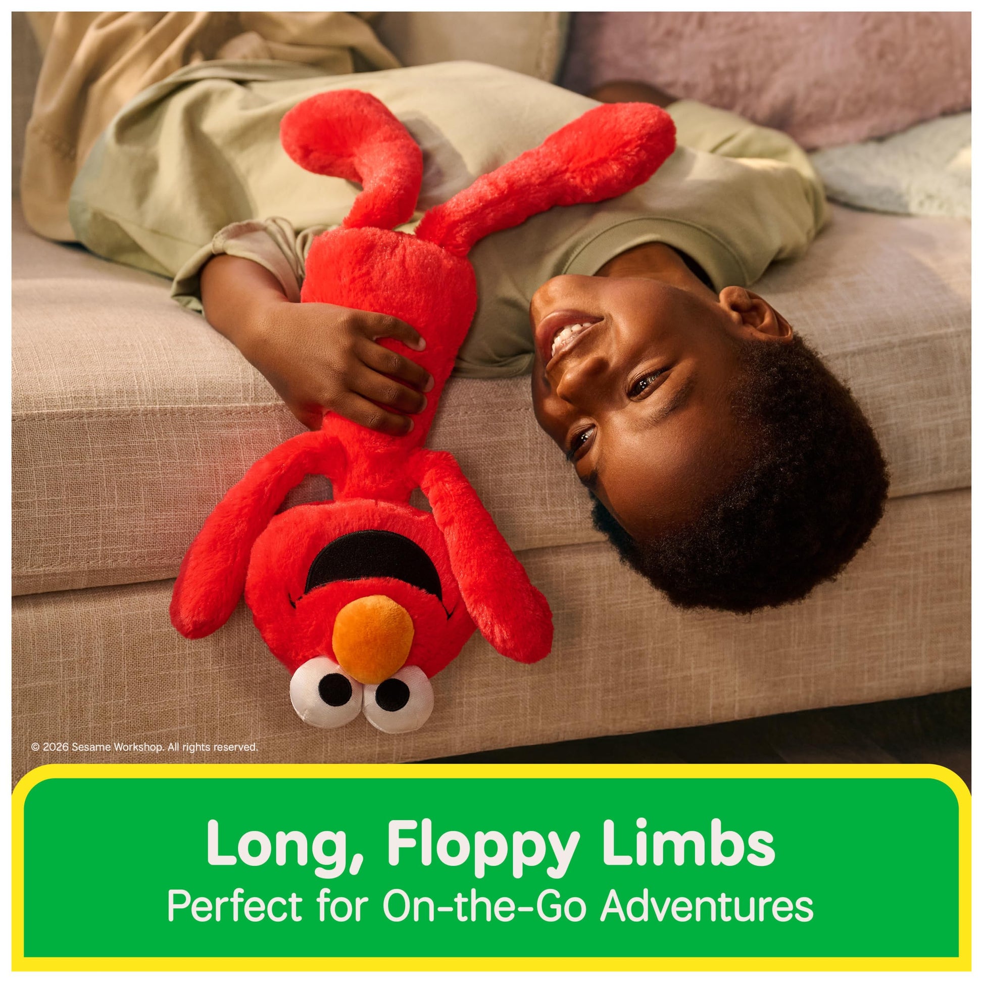 GUND Sesame Street Elmo Toothpick 15-Inch Floppy Plush Toy for Ages 1+