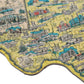 TDC Games USA Shaped Jigsaw Puzzle - America the Wonderland - 1940’s Pictorial Map of the United States, Puzzles for Adults 1000 Pieces, 31 inches