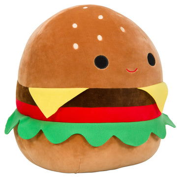 Squishmallows Original 16-Inch Large Carl The Cheeseburger - Official Jazwares Big Pillow Plush - Collectible Soft & Squishy Cheeseburger Stuffed