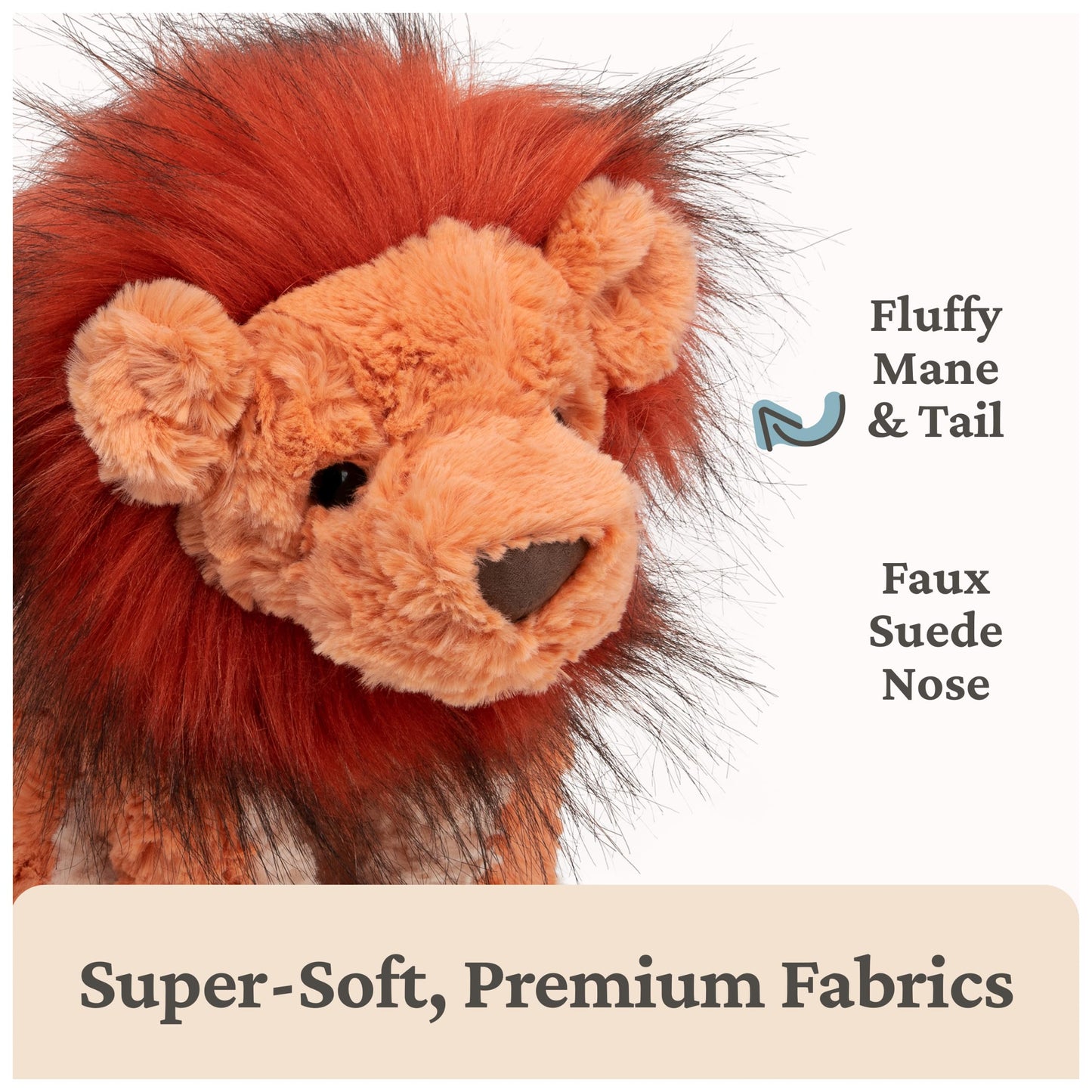 GUND Cozys Collection Lion 10-Inch Stuffed Animal Sensory Toy for Ages 0+