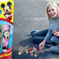JA-RU Disney Sidewalk Chalk Sticks (1 Pack) Mickey & Minnie. Floor & Board Chalk, Outside Toys Jumbo Chalk, Non-Toxic Washable Art Set, Outdoor