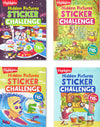 Highlights Hidden Pictures Sticker Challenge Sticker Book Set for Kids Ages 6 and Up, 4-Pack, 64 Pages of Seek and Find Activities, Double as Coloring