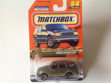 Matchbox Ford Expedition Olive Green Military Truck