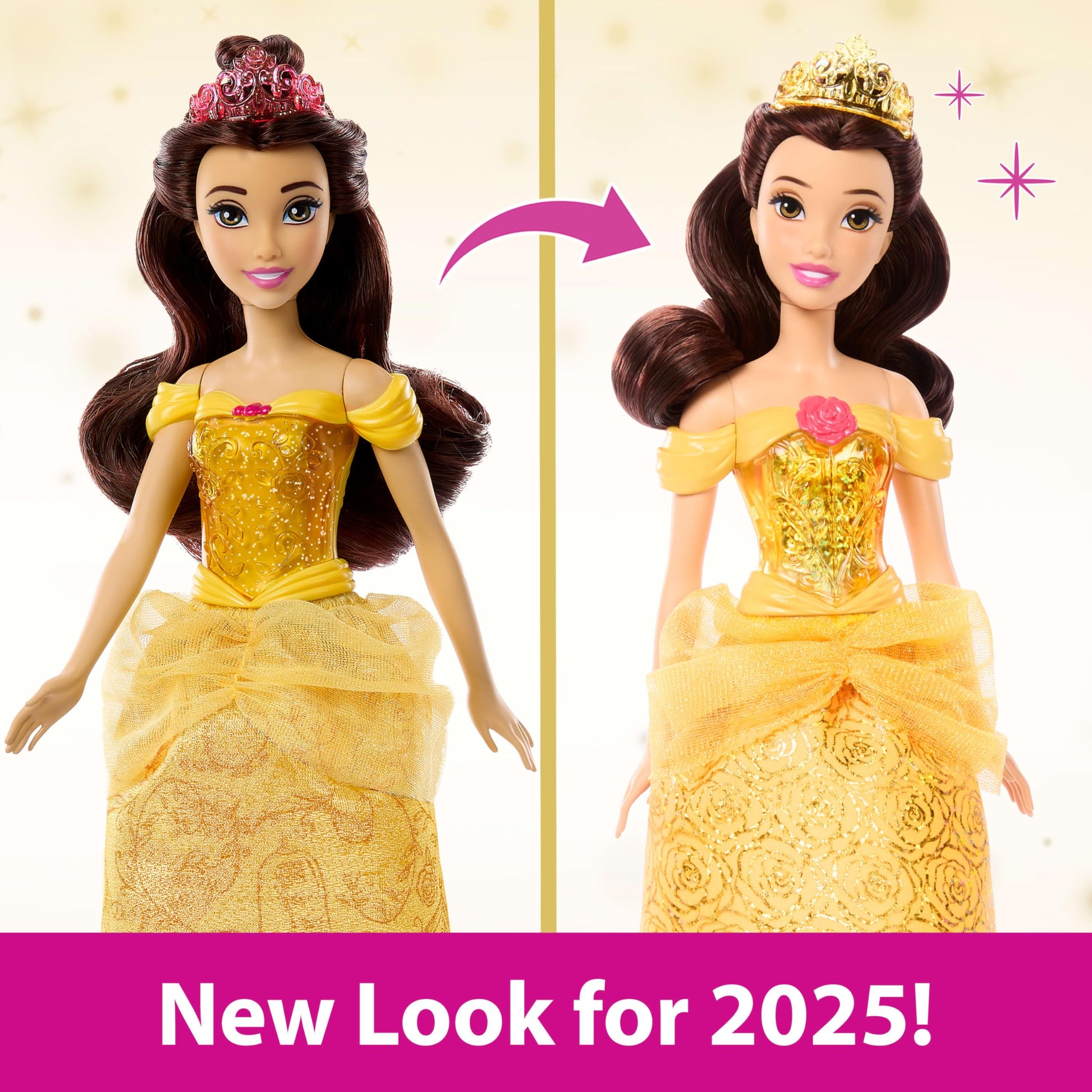 Mattel Disney Princess Belle Fashion Doll in Signature Look