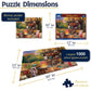 White Mountain 1000 Piece Jigsaw Puzzle Scenic Fall, Parkside Coffee